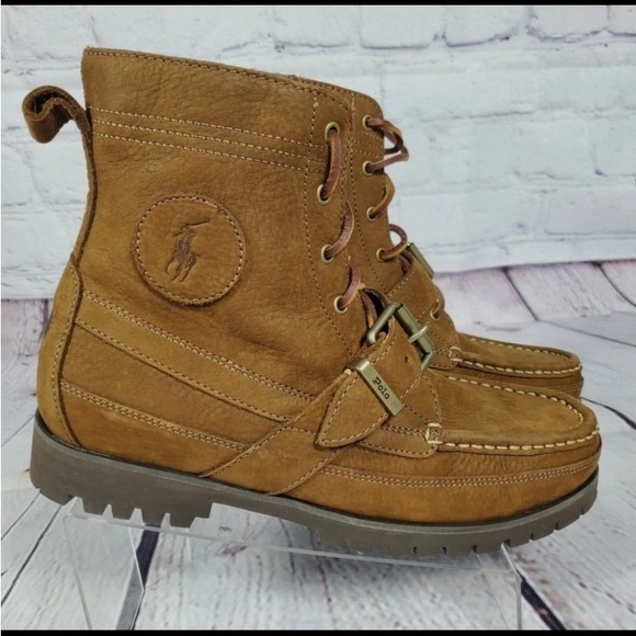 Classic Authentic Men’s Ralph Lauren Polo Ranger Boots,  Sz 9.5 NWOT - Picture 3 of 8